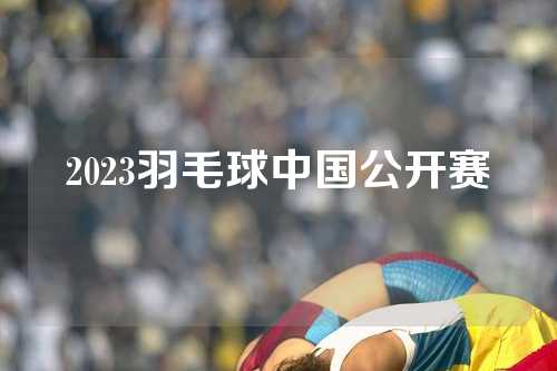 2023羽毛球中国公开赛