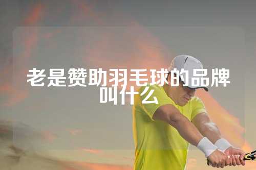 老是赞助羽毛球的品牌叫什么