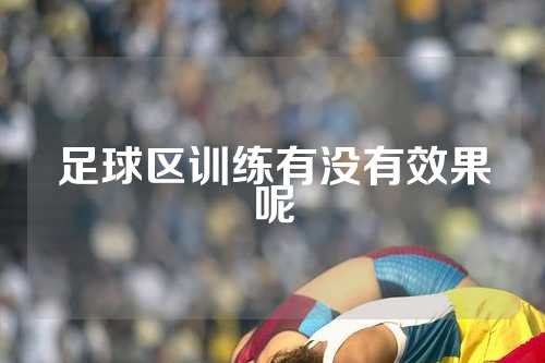 足球区训练有没有效果呢
