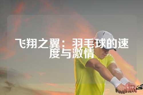 飞翔之翼：羽毛球的速度与激情