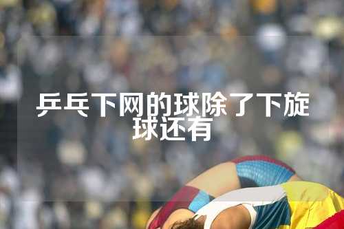 乒乓下网的球除了下旋球还有