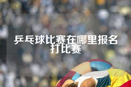 乒乓球比赛在哪里报名打比赛