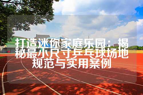打造迷你家庭乐园：揭秘最小尺寸乒乓球场地规范与实用案例