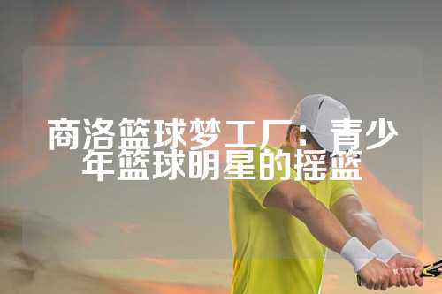 商洛篮球梦工厂：青少年篮球明星的摇篮